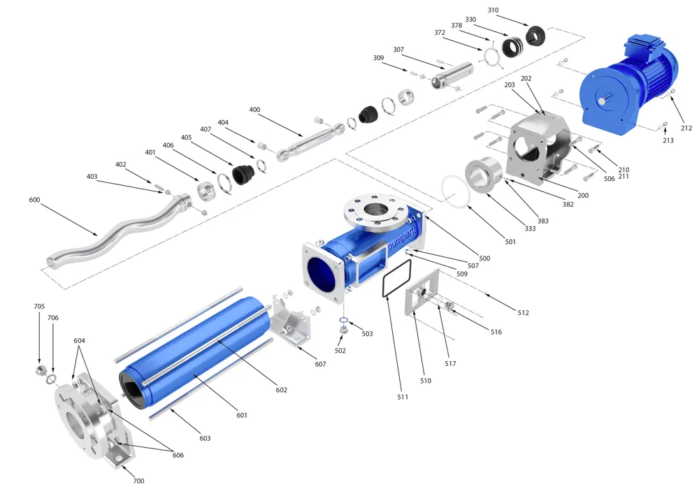 Progressive Cavity Pump (Mono Pump) Spare Parts